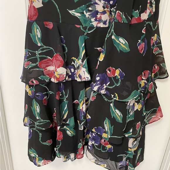 Lauren Ralph Lauren Floral Crinkle Georgette Gown- Size 16 - Picture 6 of 8